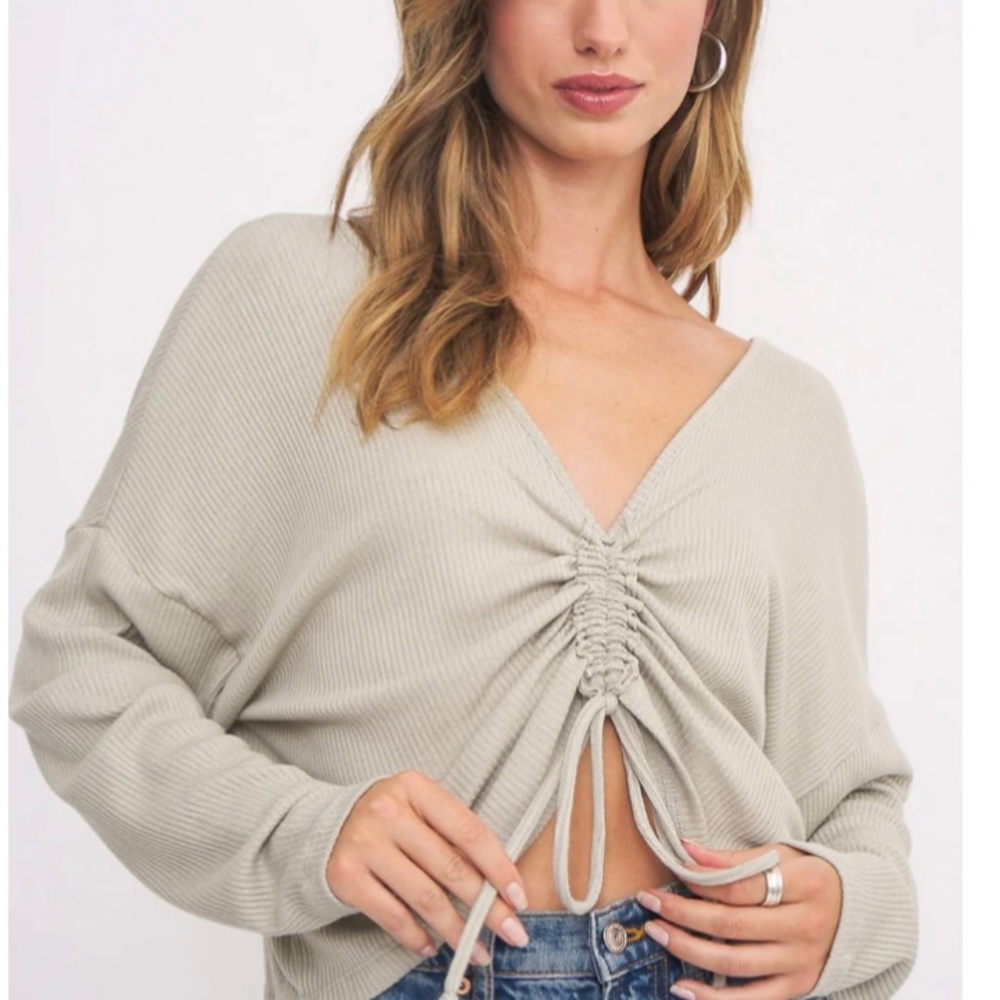 PROJECT SOCIAL T - Ruched Front Long Sleeve